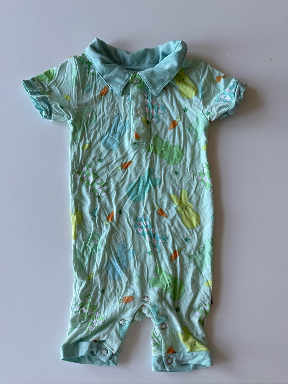Kiki+Lulu baby boy bamboo bunny romper 18-24 months